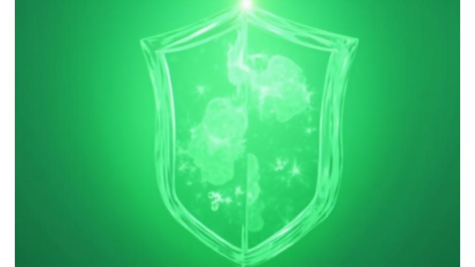Abstract illustration of interlocking shields and glowing data paths, symbolizing robust data protection and privacy.