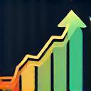 Icon representing a graph showing upward trends, symbolizing ROI.